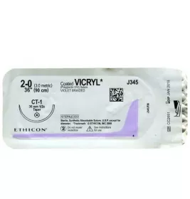 *Вікрил 2/0 голка 1/2 48, що розсмокт. 18S50J фіолет. 90см 