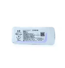 *Вікрил 1 голка ріж. що розсмокт. 3/8 R16 12S15E 4-0 фіолет. 75см