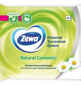 *Туалетний папір вологий Zewa Ромашка №42