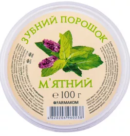 *Зубной порошок Мятный банка 100г