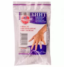 *Бинт ел.сітч.труб.Тип-1 50см*1см бавовна(палець)