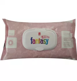 *Серветки вологі Fantasy Baby для дітей з екстр. ромашки, обліпихи і Д-пантенолом №72