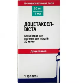 *ДУБЛЬ Доцетаксел-Виста концентрат д/р-ра д/инф. 20 мг/мл (20 мг) 1 мл фл. №1