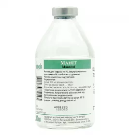 *Манніт р-н д/ін. 15% флак. 200мл Інфузія