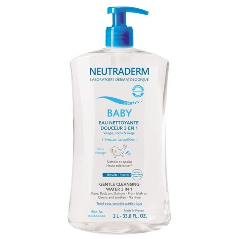 Вода NEUTRADERM БЕБІ ніжна очищувальна 3-в-1 1 л