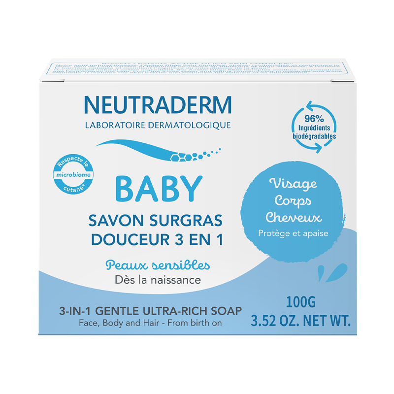 Мило NEUTRADERM БЕБІ ніжне 3-в-1 100г