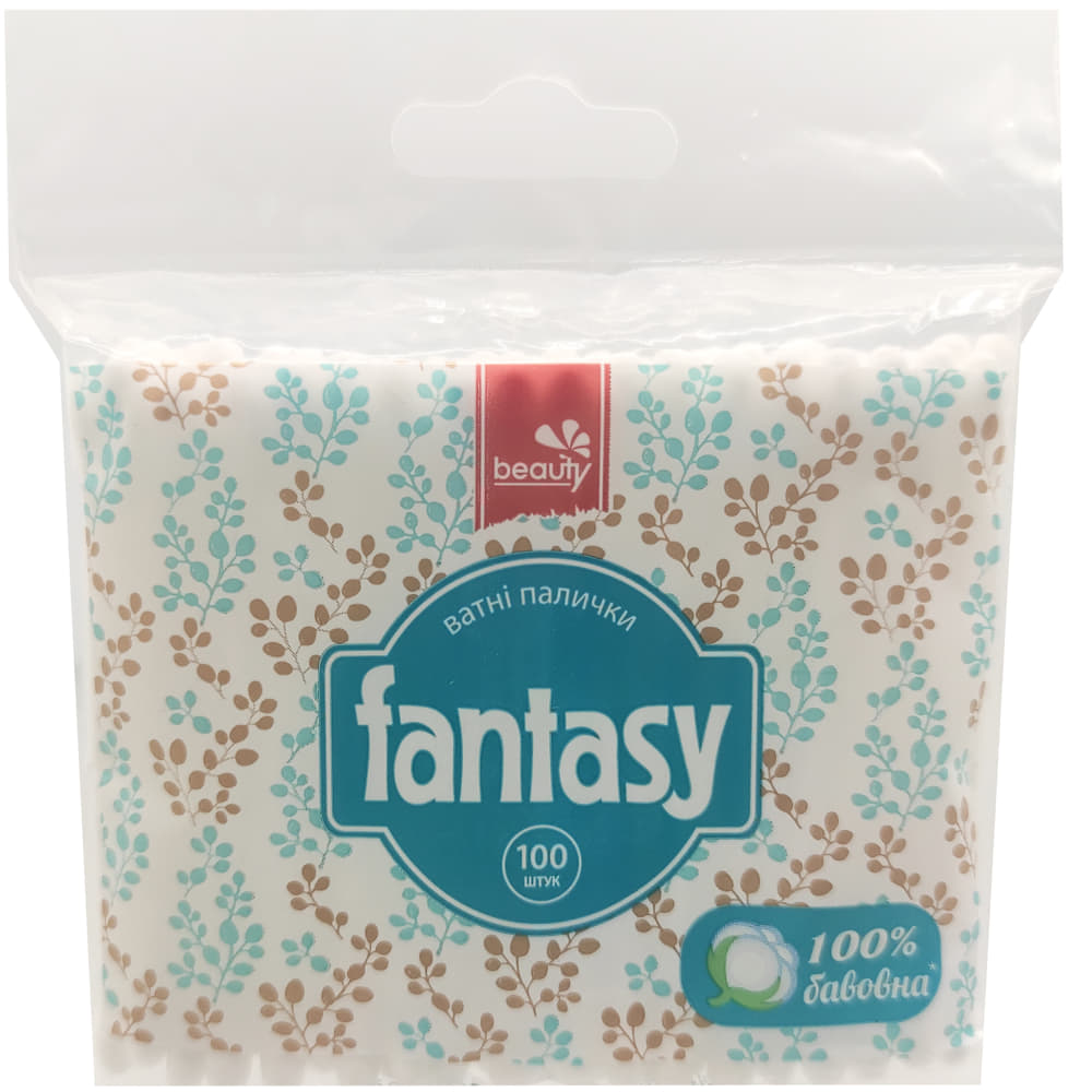 *Ватные палочки Fantasy Beauty п/э пак. №100