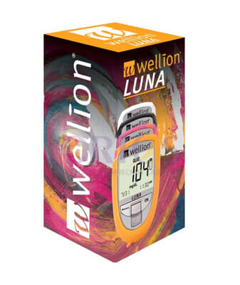 *Набір Wellion Luna trio для тестування рівня глюкози, холестерину та сечової кислоти в крові чорний, ммоль/л