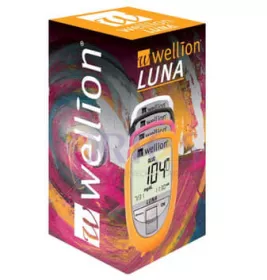 *Набір Wellion Luna trio для тестування рівня глюкози, холестерину та сечової кислоти в крові чорний, ммоль/л