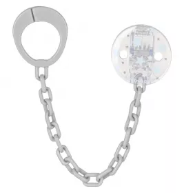 Прищіпка Baby-nova з ланцюжком для пустушки Блакитна