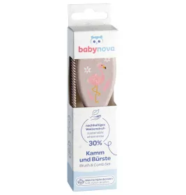 Расческа и щетка Baby-nova с искусственной щетиной Девочка