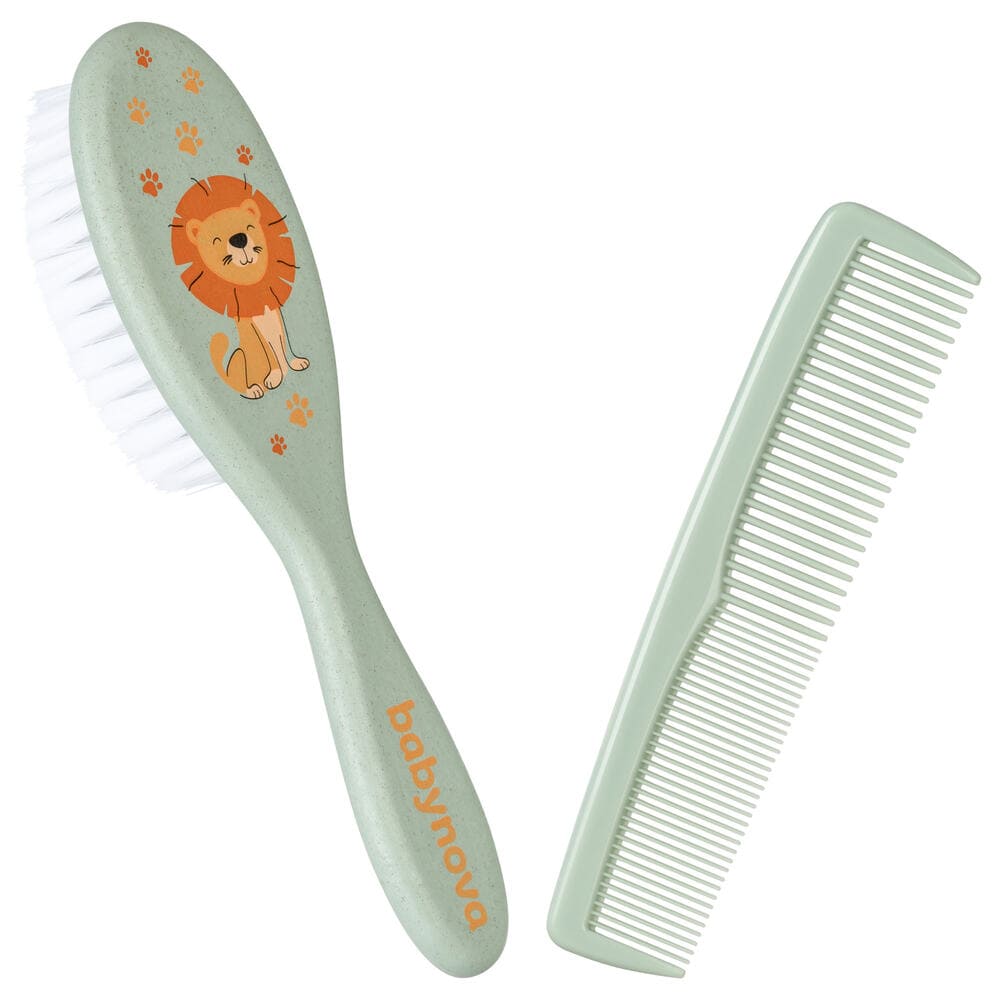 Гребінець та щітка Baby-nova зі штучною щетиною Хлопчик
