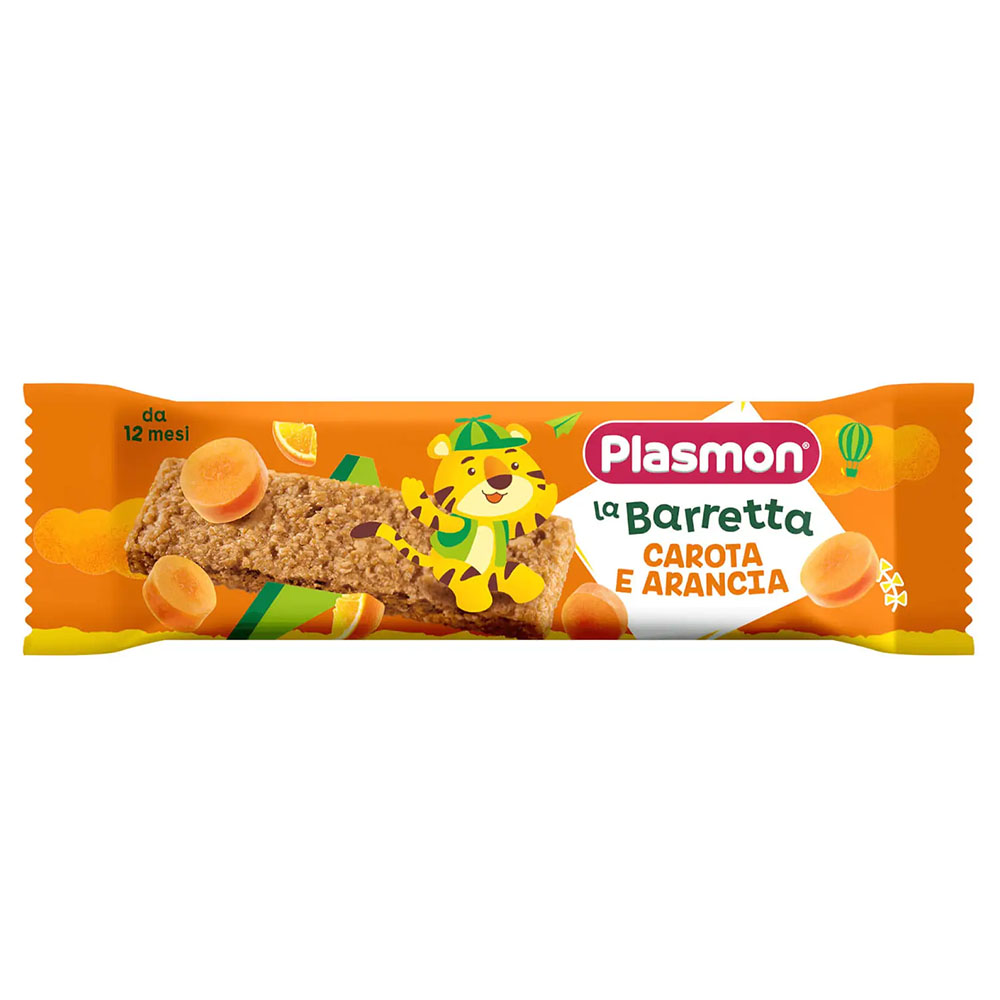 *Батончик Plasmon злаковий Морква - Апельсин 20 г