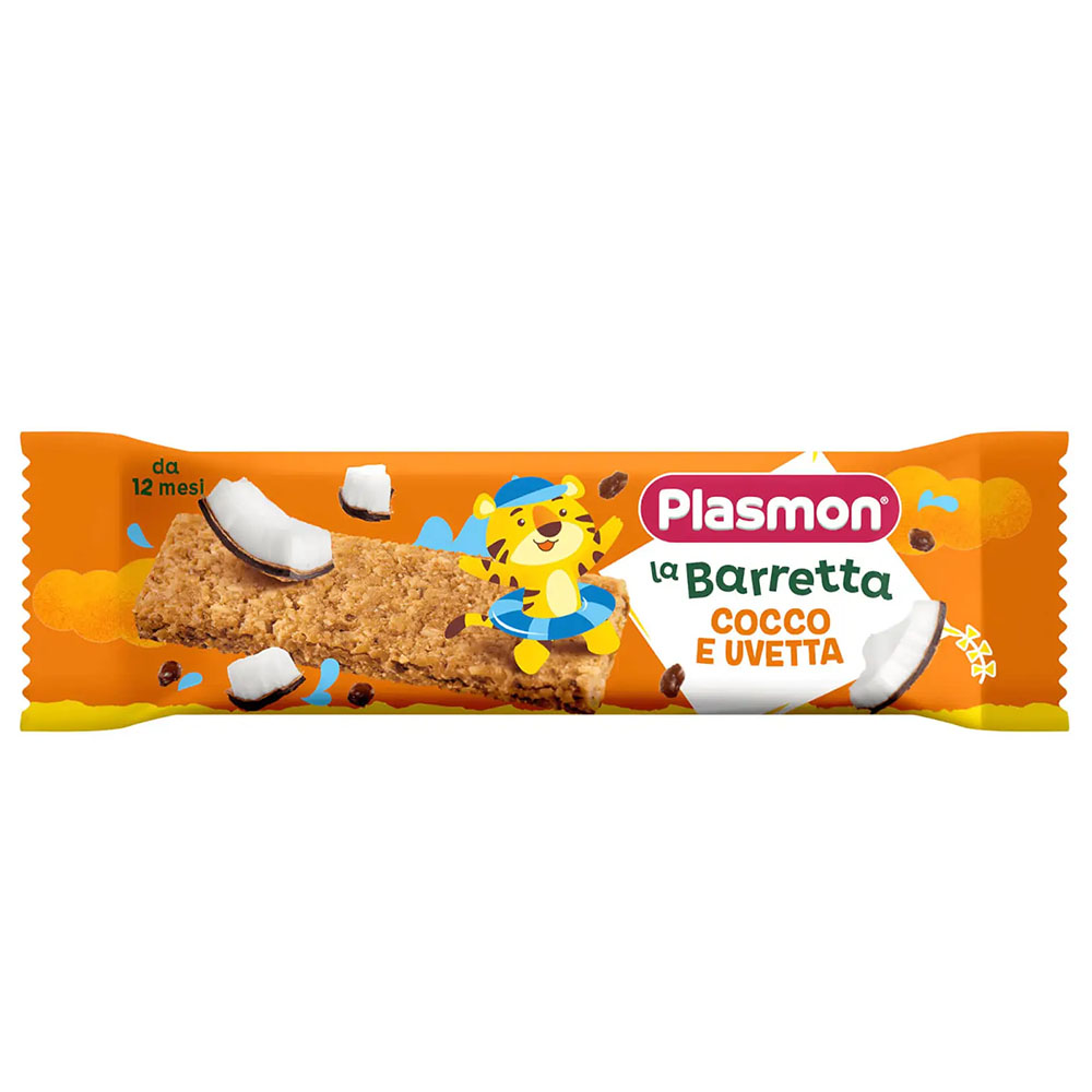 *Батончик Plasmon злаковий кокос та родзинки 20 г