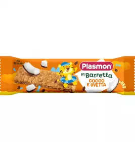 *Батончик Plasmon злаковий кокос та родзинки 20 г