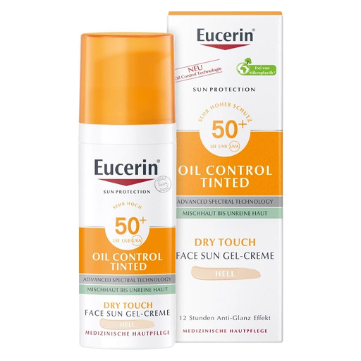 Гель-крем Eucerin 87937 Оіл Контрол Сонцезахисний д/обличчя тонуючий для комб. та проблемної шкіри світлий SPF 50+ 50 мл