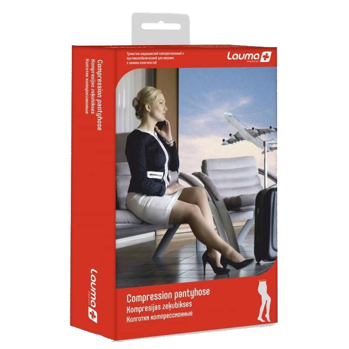 *Колготки LAUMA компр. з миском AT403 1 кл. компр. натур. р. 3D 