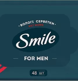 Салфетки влажные Smile Men с экстрактом дерева дракона №48