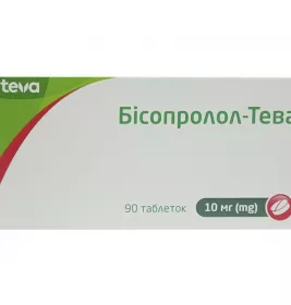 Бісопролол-Тева табл. 10 мг №90