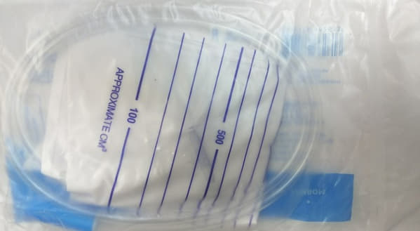 *Мочеприемник Dr. White с обратным клапаном, Т-образным сливом 2000 мл