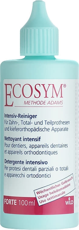 Засіб Dr.Wild Ecosym Forte для очищення зубних протезів та ортодонт. апаратів 100мл