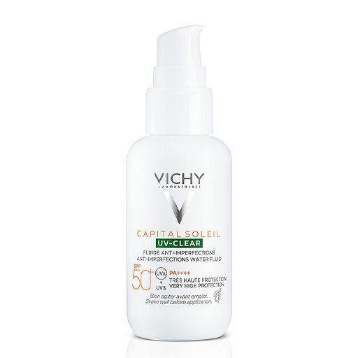 Флюид Vichy Капиталь Солей Солнцезащ Uv Clear для жирн. кожи лица SPF50 40 мл Флюид Vichy Капиталь Солей Солнцезащ Uv Clear для жирн. кожи лица SPF50 40 мл