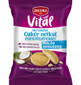 *Печиво DETKI VITAL з високим вмістом клітковини, кокос 180 г