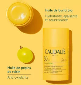 Средство Caudalie Vinosun Protect Солнцезащитный стик для лица и тела SPF50 15 г