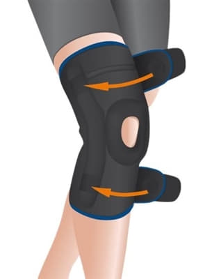 *Ортез на колінний суглоб Orliman чорний довгий 7120/3