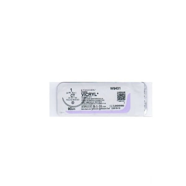 *Викрил 1 игла реж. 1/2 R40 длина 90см фиол. Optime 18S40L *Викрил 1 игла реж. 1/2 R40 длина 90см фиол. Optime 18S40L