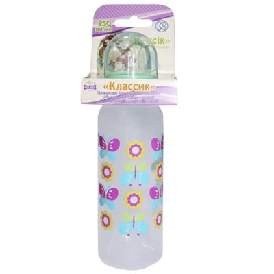 *Комплект д/годув. Класік бут. 250мл, 1 силіконова соска