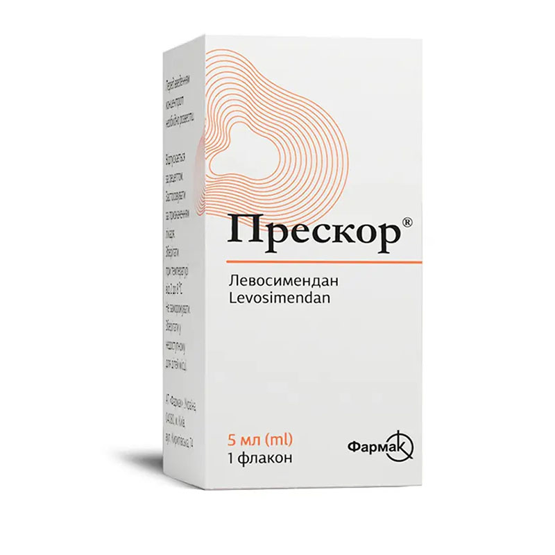 *Прескор концентрат д/р-ра д/инф. 2,5мг/мл 5мл фл. стекл. №1