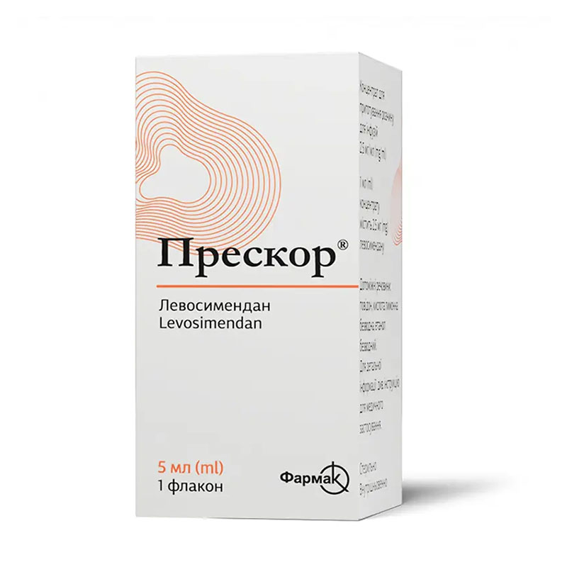 *Прескор концентрат д/р-ра д/инф. 2,5мг/мл 5мл фл. стекл. №1