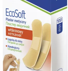 *Пластир Ecoplast мед. неткан. 7,2 x 2,5 см №100
