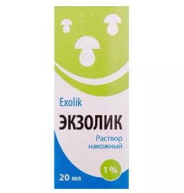 *ДУБЛЬ Экзолик р-р накожн. 1% фл.20мл №1