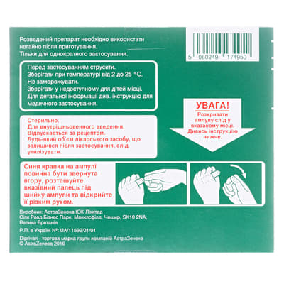 *Диприван емульсія д/інф. 10 мг/мл амп. 20мл №5