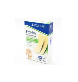 *Пластырь Ecoplast мед. водостойкий 7,2 x 2,5 см №100