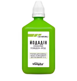 *ДУБЛЬ Йодадин р-р 10% 120мл в упаковке Житомир
