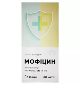 *Мофіцин р-н д/інф. 400 мг/250 мл фл. 250 мл