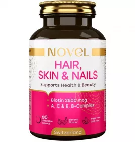 Вітаміни NOVEL для волосся, шкіри та нігтів табл. жув. №60