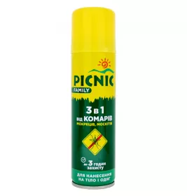 *Аерозоль PICNIC Family від комарів 125мл