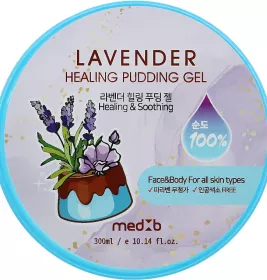 *Гель для лица MedB Lavender Healing Pudding Gel с экстрактом лаванды универсальный 300 мл