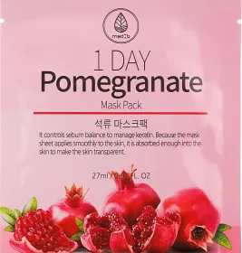 *Маска тканинна MedB 1 Day для обличчя з екстрактом гранату