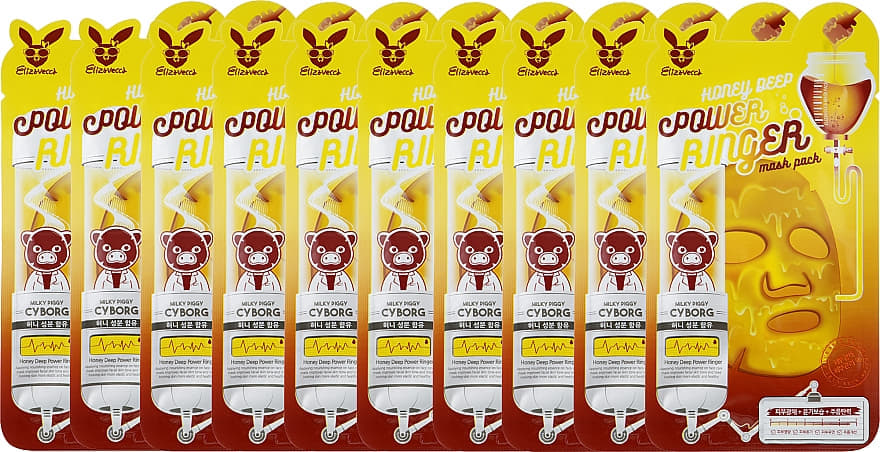 *Маска тканевая Elizavecca Honey Deep для лица с экстрактом меда