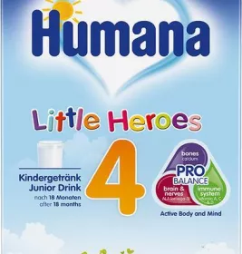 Смесь Humana-4 сухая молочная Маленькие герои 500г