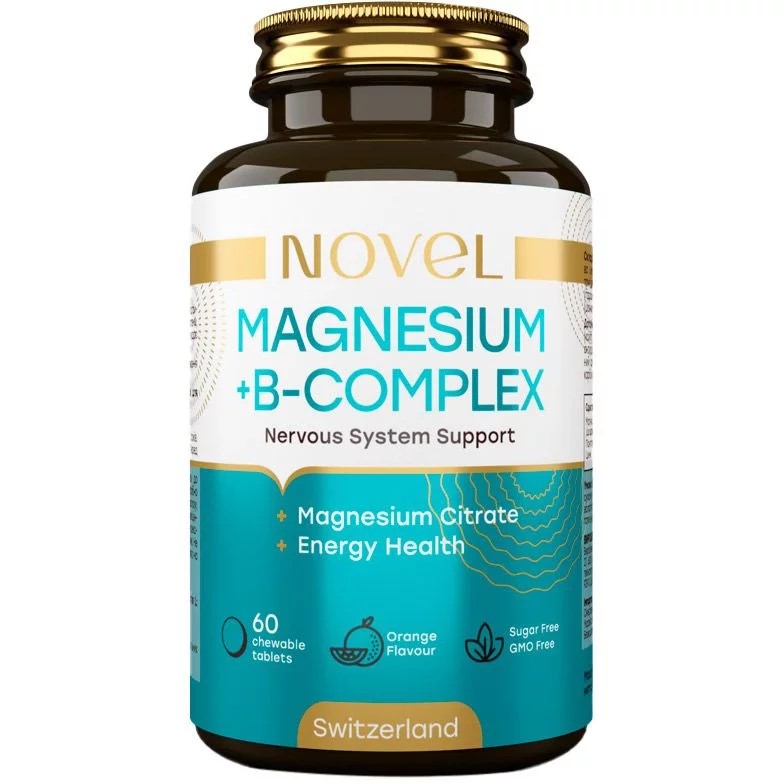 Вітаміни NOVEL Магній + В-комплекс табл. жув. №60