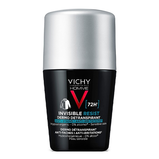 Дезодорант-антиперспират Vichy Инвизибл Резист шариковый от белых/желтых пятен для мужчи 72 час 50мл Дезодорант-антиперспират Vichy Инвизибл Резист шариковый от белых/желтых пятен для мужчи 72 час 50мл