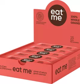Батончик Eat me полуниця, ревінь та апельсин у вафельному папері 40 г