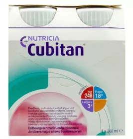 *Харчовий продукт Nutricia Cubitan зі смаком полуниці 4х200 мл