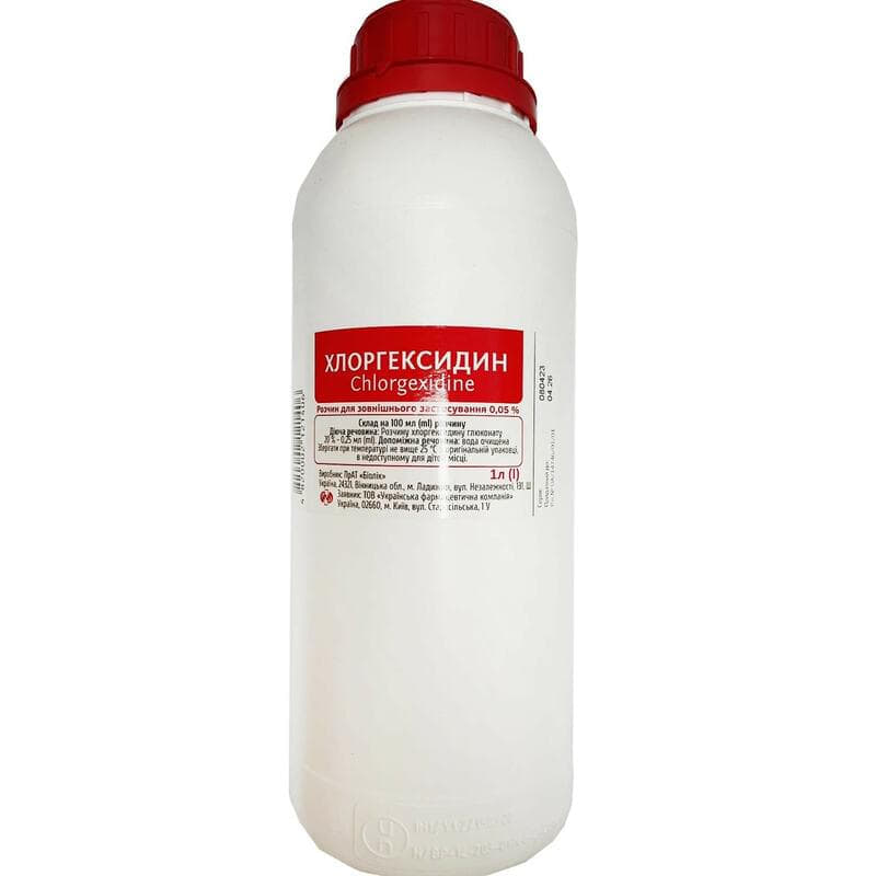*ДУБЛЬ Хлоргексидин р-р 0.05% флак. 1000мл Биолик